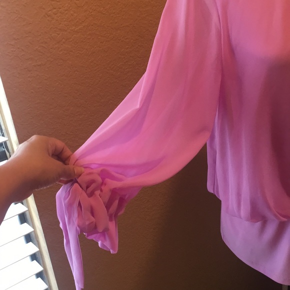 NWT Coco Bianco lavender blouse size medium - Picture 4 of 16